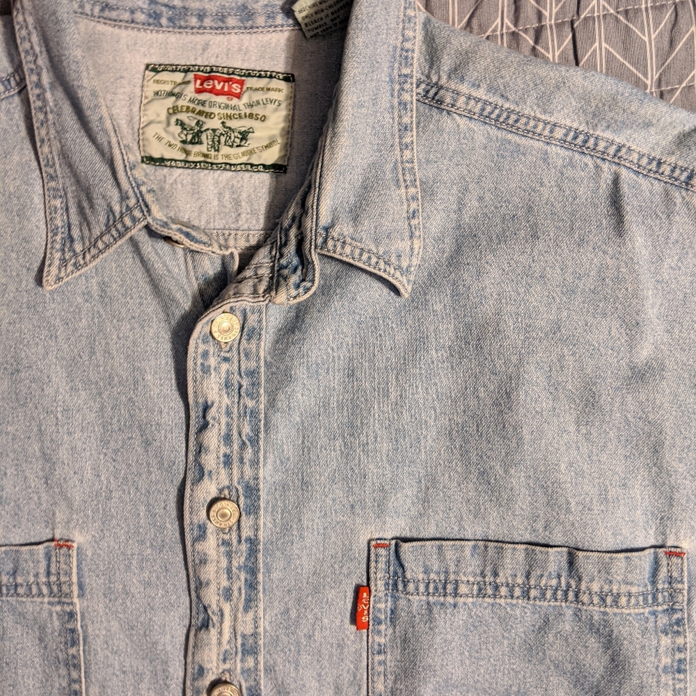 Levi's denim button-down top